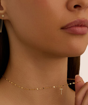 Pendente Po&egrave;me Oro Giallo Cubic Zirconia