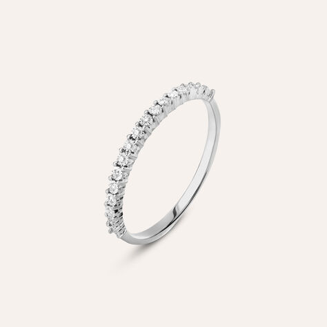 Anello Semi-eternity Sophia Oro Bianco Diamante - Anelli con Pietre Donna | Stroili