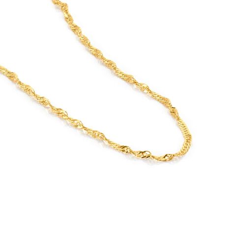 Collana vintage con catenina in oro giallo 9K con pendente girevole vi
