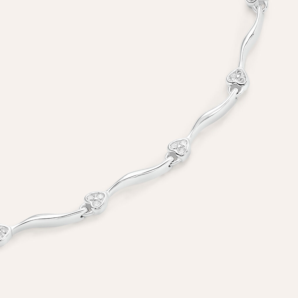 Bracciale Silver Elegance Argento Rodiato Cubic Zirconia