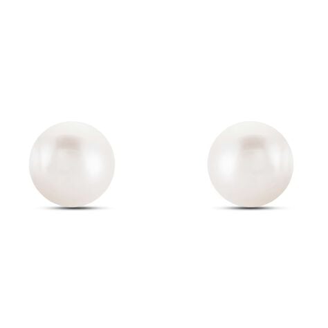 Orecchini Lobo Gabrielle Oro Bianco Perla D'Acqua Dolce - Orecchini a Lobo Donna | Stroili