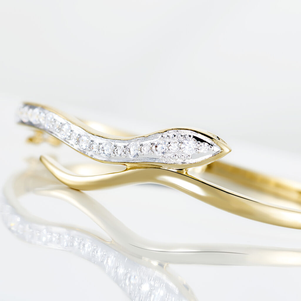 Bangle Golden Dream Placcato Oro Giallo Cubic Zirconia - Bracciali Rigidi Donna | Stroili