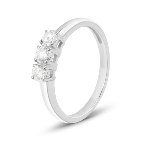 Anello Trilogy Firmamenti Oro Bianco Diamante - Anelli con Pietre Donna | Stroili