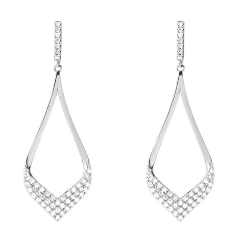 Orecchini Pendenti Silver Shine Argento Rodiato Cubic Zirconia - Orecchini Pendenti Donna | Stroili