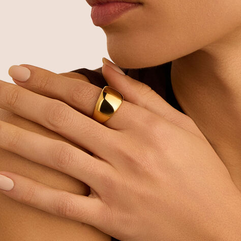 Anello Fascia Radiance Acciaio Dorato - Anelli Donna | Stroili