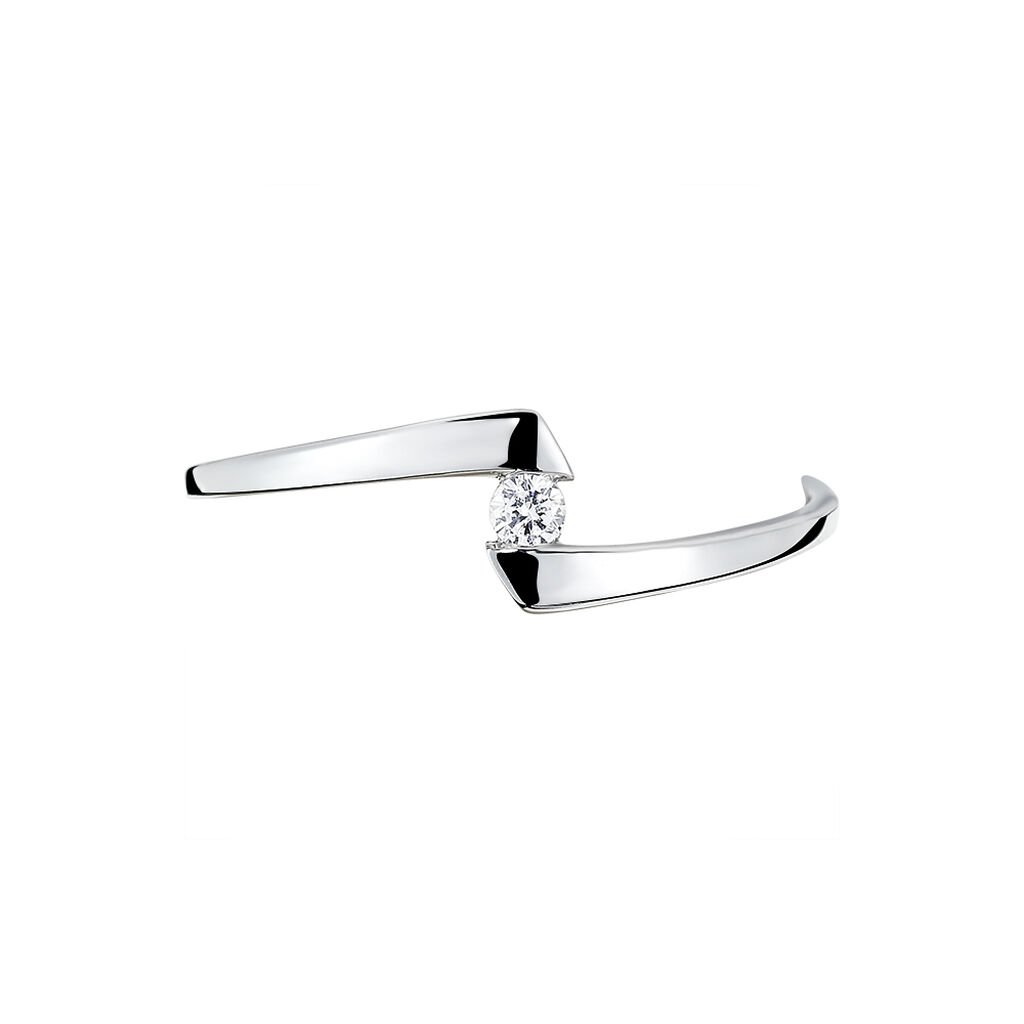 Anello Solitario Grace Oro Bianco Diamante - Anelli con Pietre Donna | Stroili
