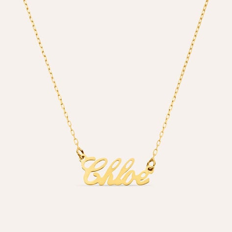 Collana Chloe Gold Names Oro Giallo - Collane Unisex | Stroili