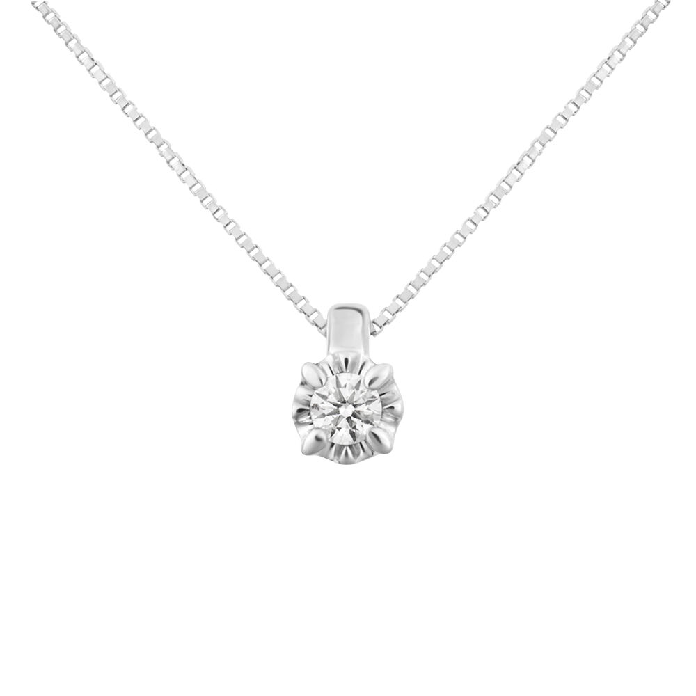 Collana Punto Luce Diamazing Oro Bianco Diamante