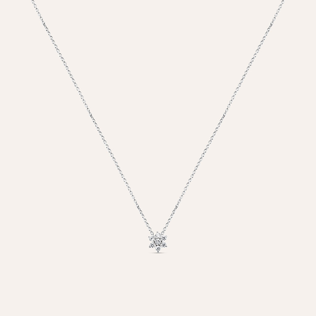 Collana Silver Elegance Argento Rodiato Cubic Zirconia