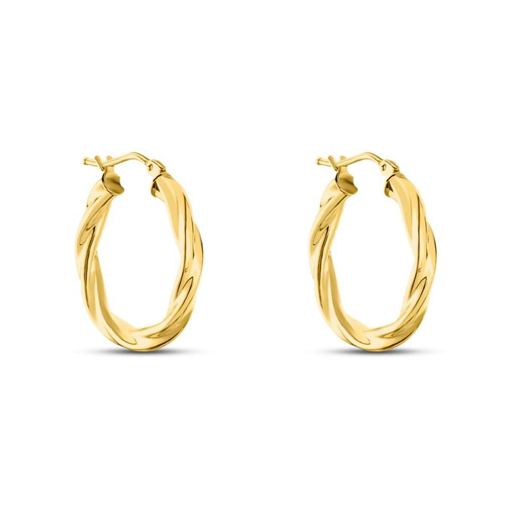 Orecchini A Cerchio Gold Essence Oro Giallo - Orecchini a Cerchio Donna | Stroili