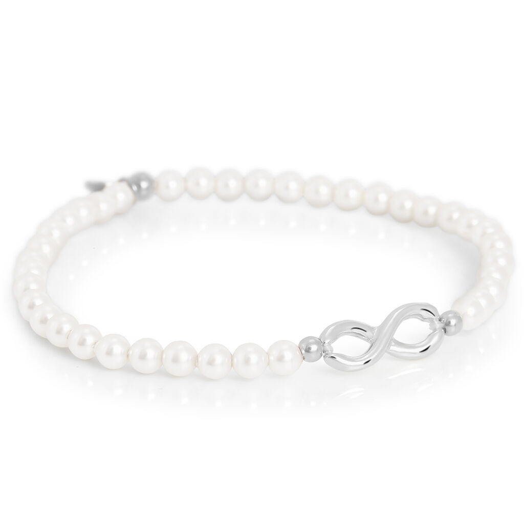 Bracciale Silver Pearls Argento Rodiato Perla sintentica - Bracciali Love Donna | Stroili