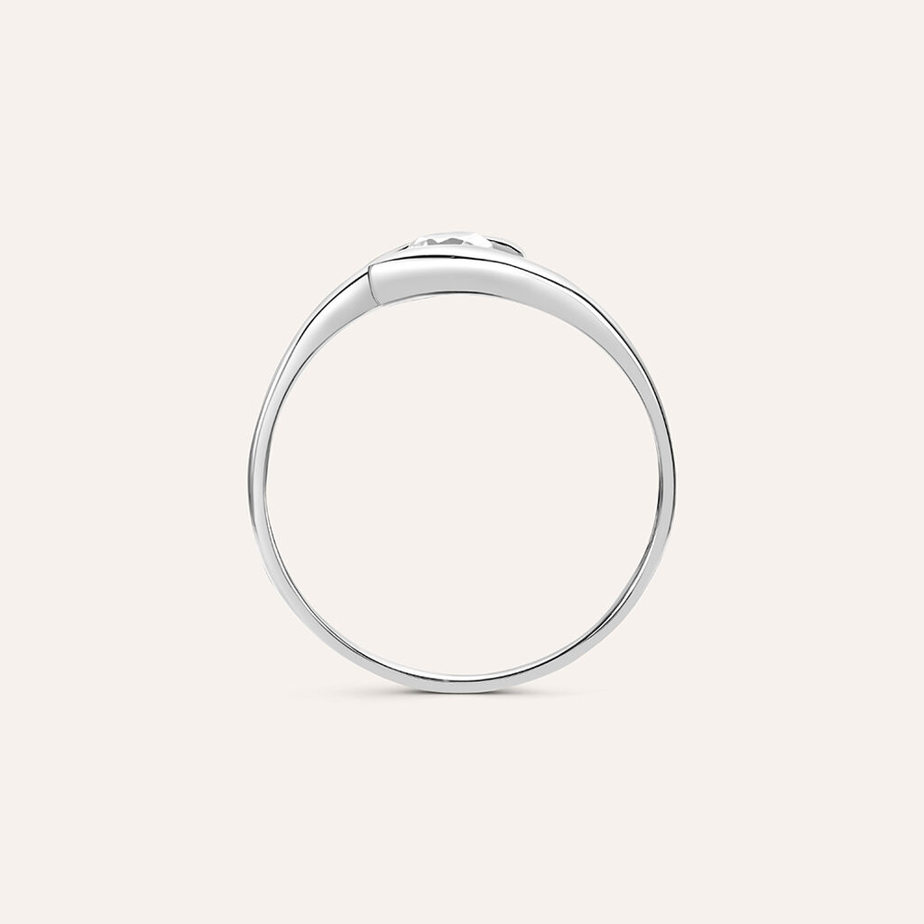 Anello Solitario Claire Oro Bianco Cubic Zirconia - Anelli con Pietre Donna | Stroili