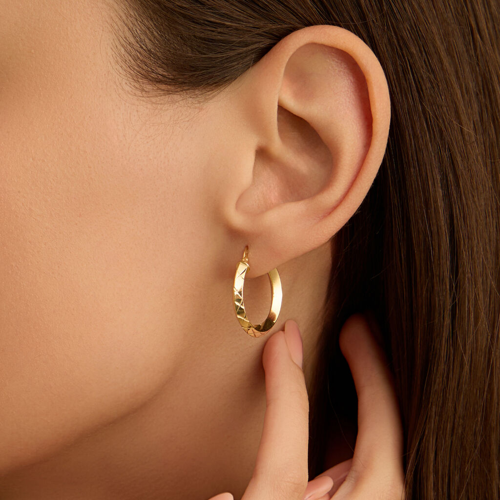 Orecchini A Cerchio Toujours Oro Giallo - Orecchini a Cerchio Donna | Stroili