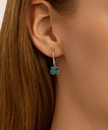 Orecchini Pendenti Silver Rainbow Argento Rodiato Cubic Zirconia