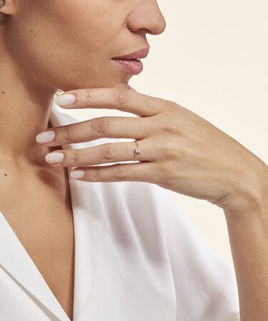 Anello Solitario Claire Oro Bianco Cubic Zirconia