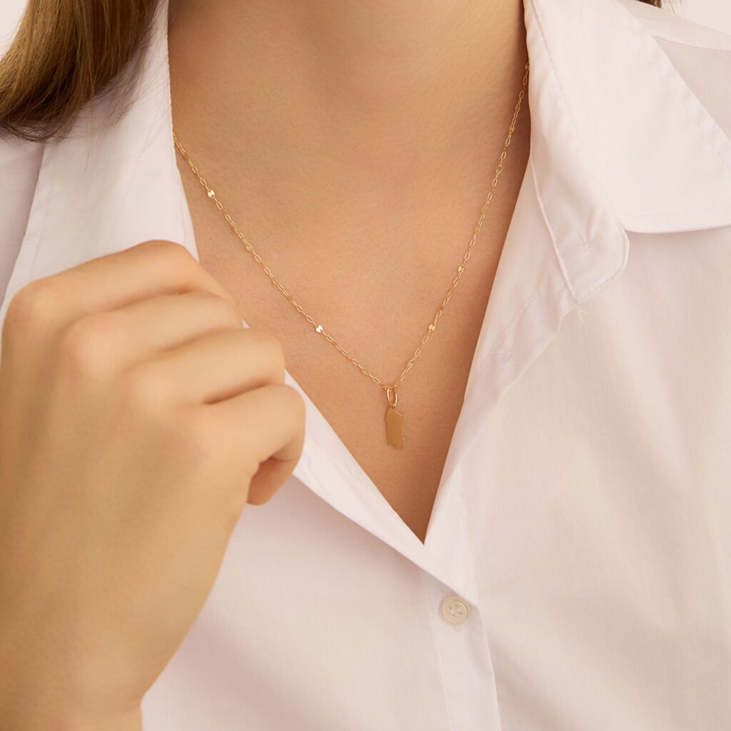 Pendente Poème Oro Giallo