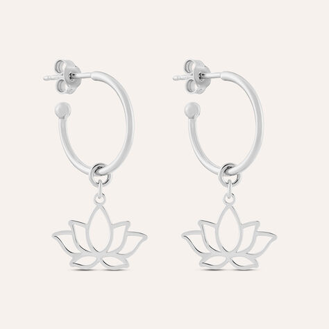 Orecchini A Cerchio Silver Collection Argento Rodiato - Orecchini a Cerchio Donna | Stroili