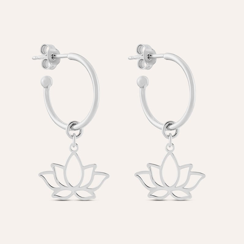 Orecchini A Cerchio Silver Collection Argento Rodiato - Orecchini a Cerchio Donna | Stroili