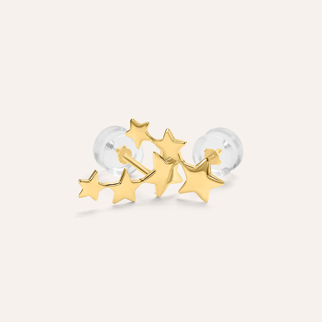 Orecchini Lobo Bon Ton Oro Giallo