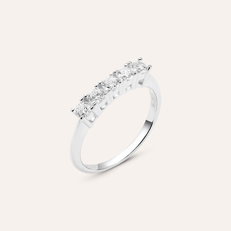 Anello Riviere Silver Elegance Argento Rodiato Cubic Zirconia - Anelli Riviere Donna | Stroili