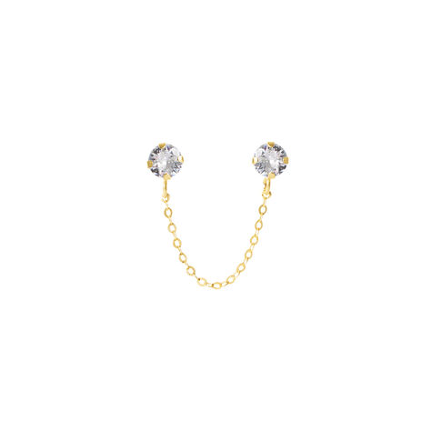 Mono Orecchino Lobo Bon Ton Oro Giallo Cubic Zirconia - Mono Orecchino Donna | Stroili