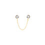 Mono Orecchino Lobo Bon Ton Oro Giallo Cubic Zirconia