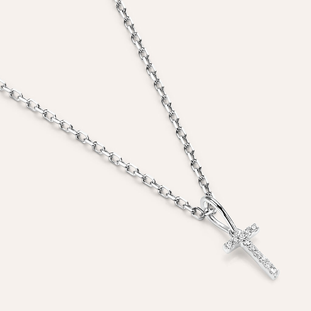 Pendente Sophia Oro Bianco Diamante - Ciondoli Donna | Stroili