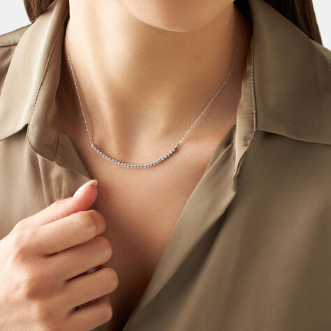 Collana Claire Oro Bianco Cubic Zirconia - Collane Choker Donna | Stroili