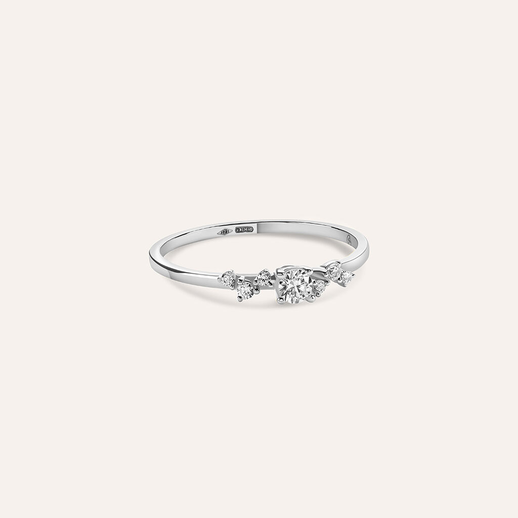 Anello Riviere Claire Oro Bianco Cubic Zirconia - Anelli Riviere Donna | Stroili