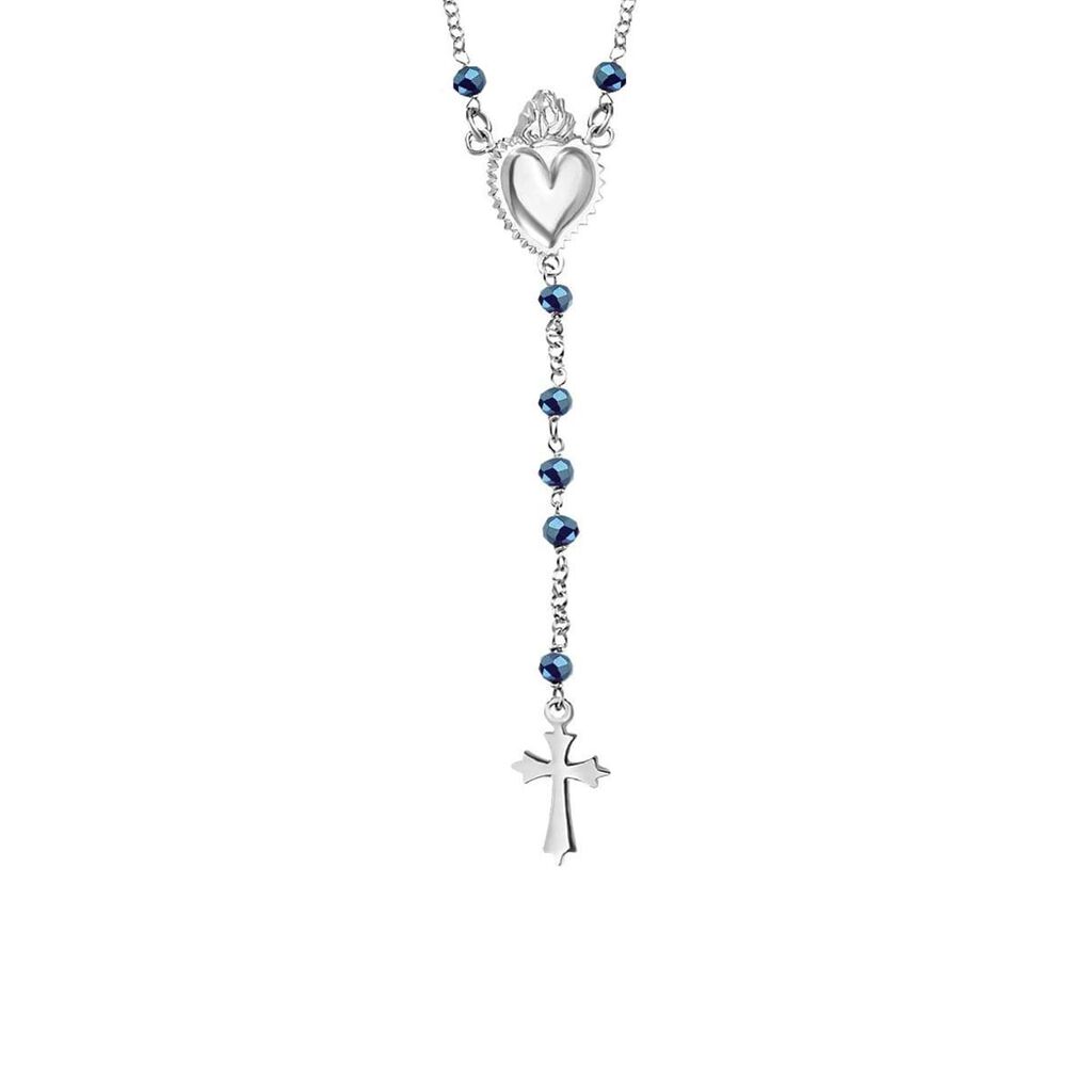 Collana Rosario Silver Soul Argento Rodiato Cristallo - Collane Rosario Donna | Stroili