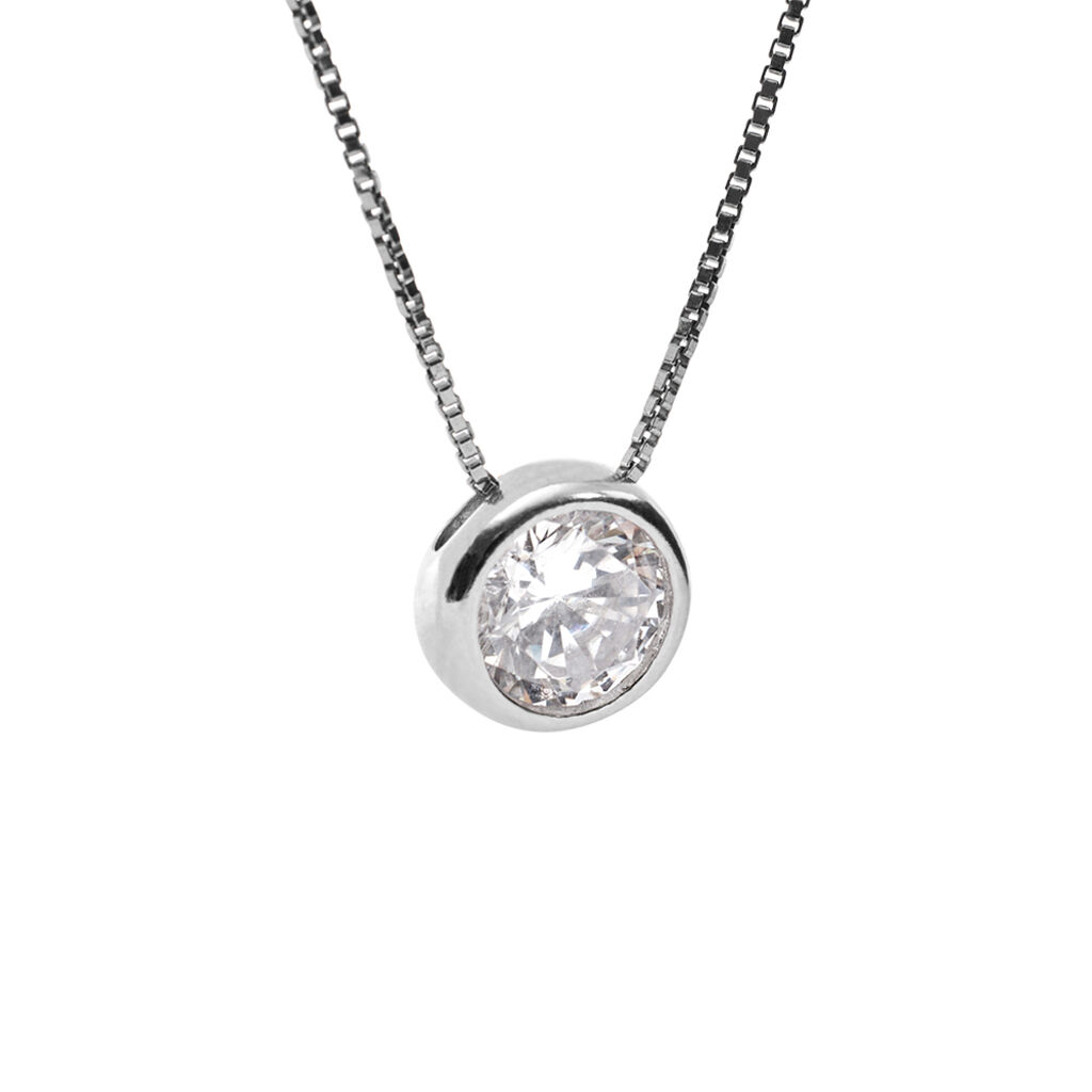 Collana Punto Luce Silver Elegance Argento Rodiato Cubic Zirconia - Collane Punto Luce Donna | Stroili
