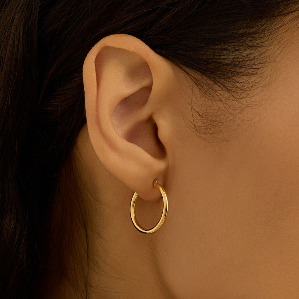 Orecchini A Cerchio Gold Essence Oro Giallo