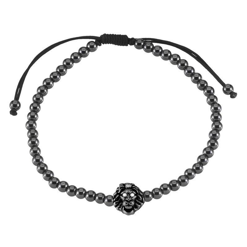 Bracciale in metallo brunito e cristalli - Bracciali Uomo | Stroili