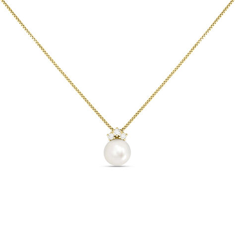 Collana Gabrielle Precious Oro Giallo Perla D'Acqua Dolce Diamante - Collane Donna | Stroili Collana Gabrielle Precious Oro Giallo Perla D'Acqua Dolce Diamante - Collane Donna | Stroili