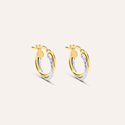 Orecchini A Cerchio Toujours Oro Bicolore - Orecchini a Cerchio Donna | Stroili
