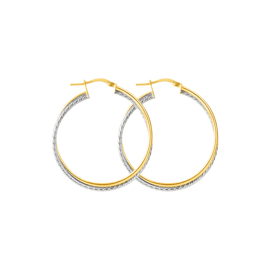 Orecchini A Cerchio Toujours Oro Bicolore - Orecchini a Cerchio Donna | Stroili