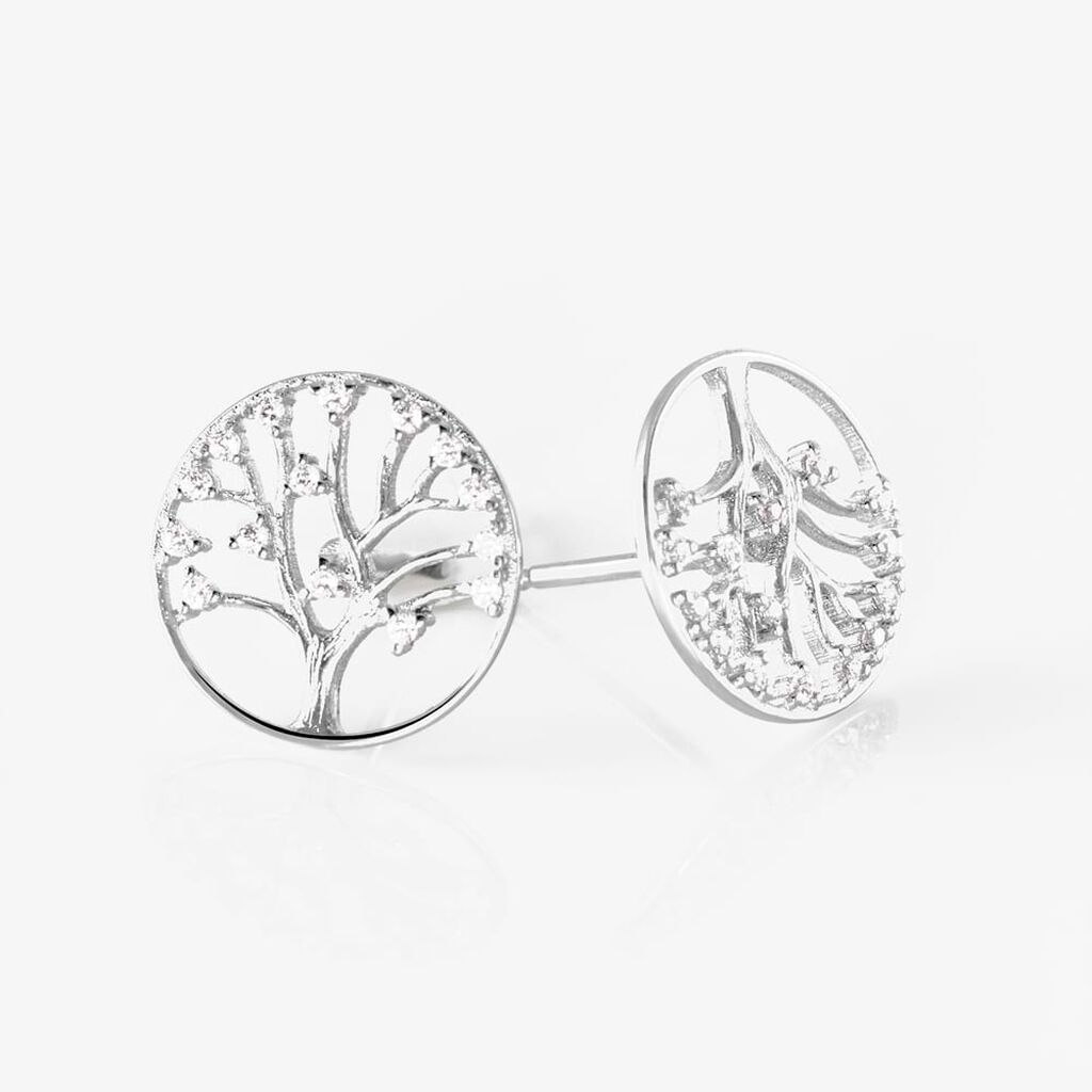 Orecchini Lobo Silver Moments Argento Bianco Cubic Zirconia