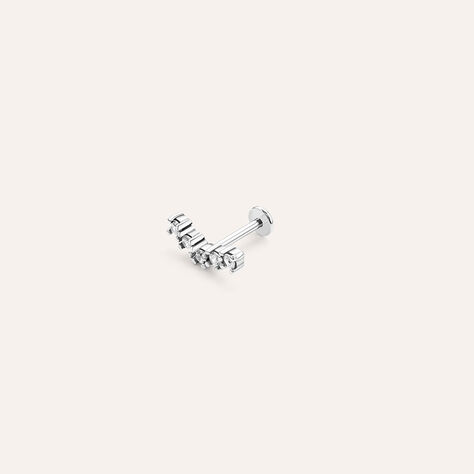 Piercing Orecchio Moonlight Titanio Bianco Cubic Zirconia - Piercing Orecchio Donna | Stroili