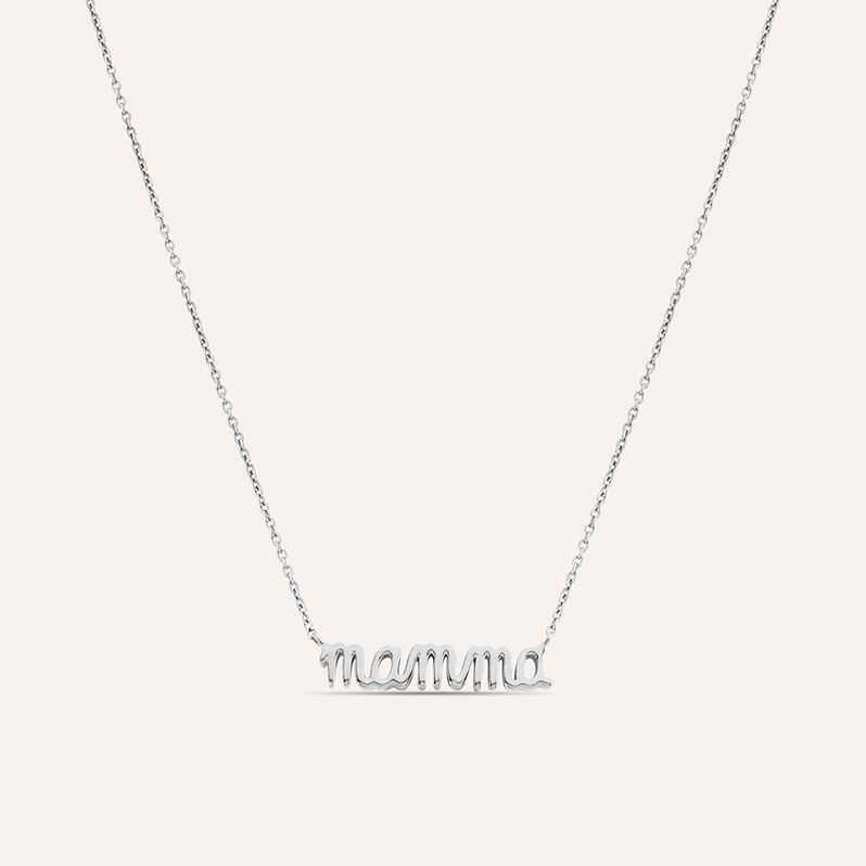 Collana Mamma Silver Collection Argento Rodiato - Collane Donna | Stroili