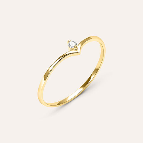 Anello Fantasia Sophia Oro Giallo Diamante - Anelli con Pietre Donna | Stroili