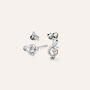 Orecchini Lobo Silver Moments Argento Rodiato Cubic Zirconia