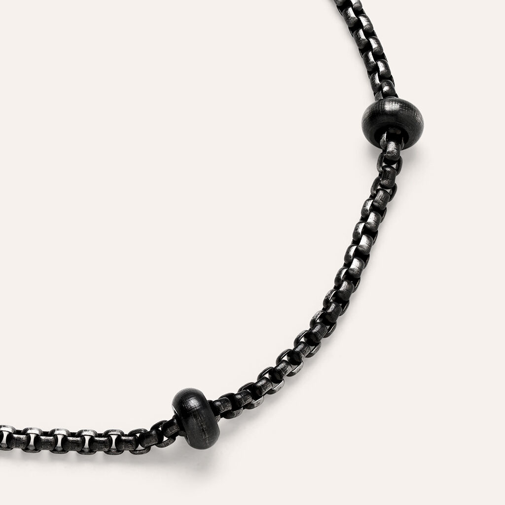Bracciale Essential Code Acciaio Nero - Bracciali Uomo | Stroili