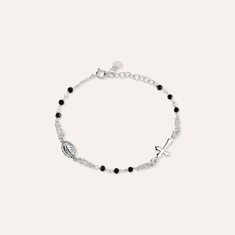 Bracciale Rosario Silver Soul Argento Rodiato Cristallo - Bracciali con Rosario Donna | Stroili