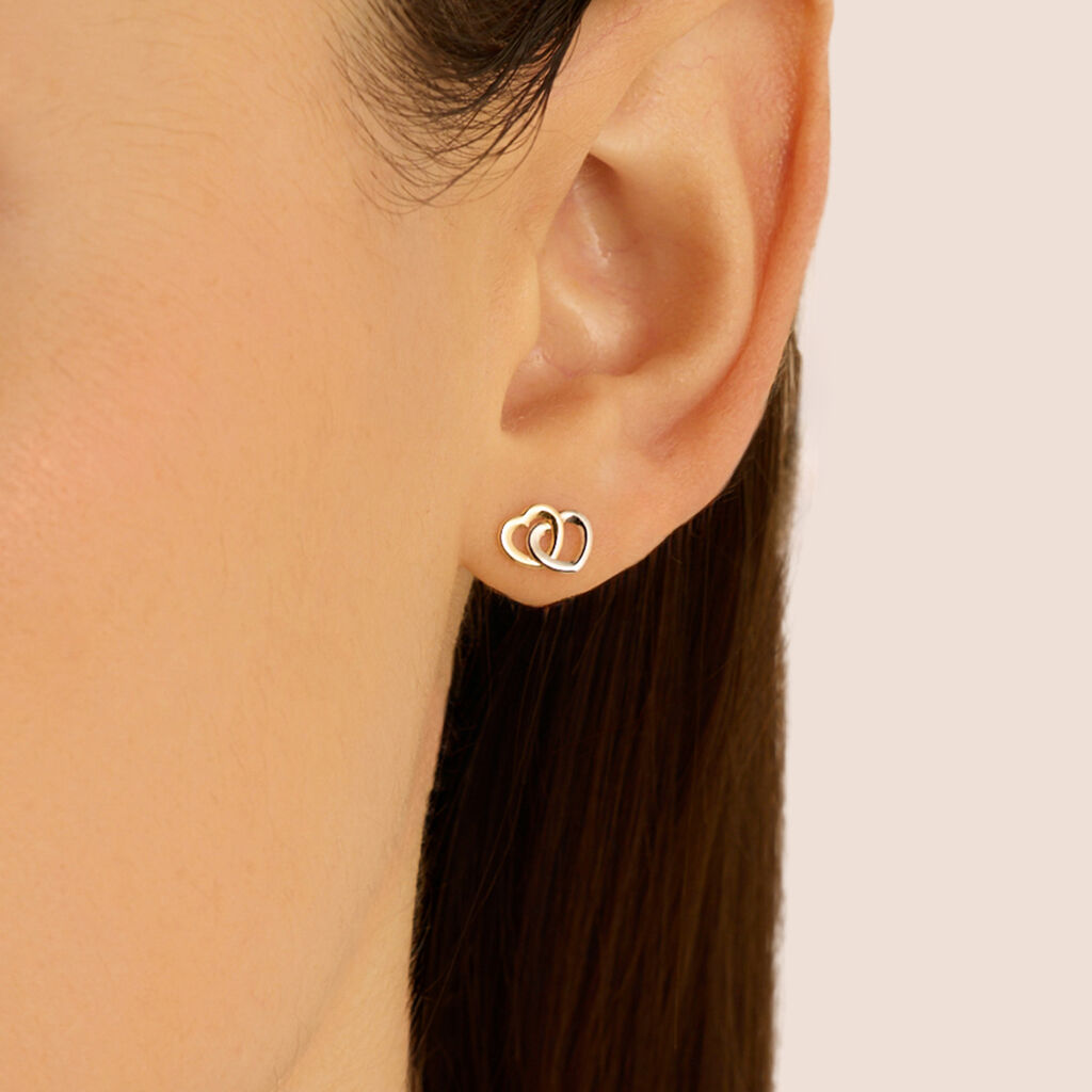 Orecchini Lobo Bon Ton Oro Bicolore