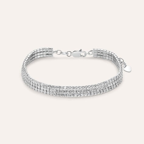 Bracciale Tennis Silver Elegance Argento Rodiato Cubic Zirconia - Bracciali Tennis Donna | Stroili