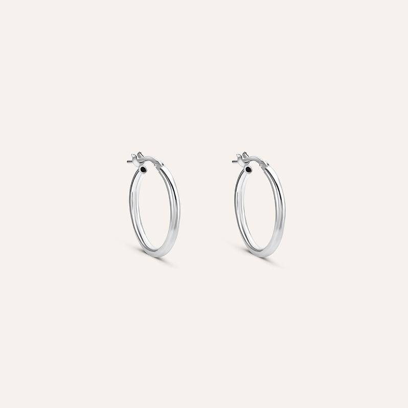 Orecchini A Cerchio Silver Collection Argento Rodiato - Orecchini a Cerchio Donna | Stroili