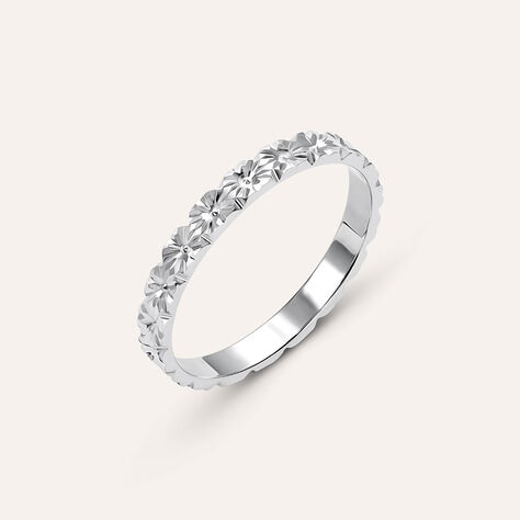 Fede Classica Diamantata 2.5 mm Oro Bianco - Anelli con Incisione Donna | Stroili