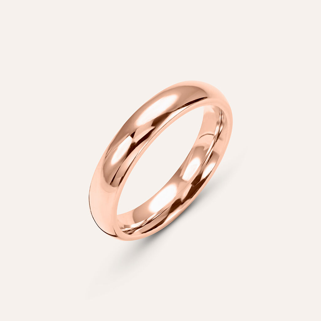Fede Comoda 4 mm Oro Rosa - Fedi Unisex | Stroili