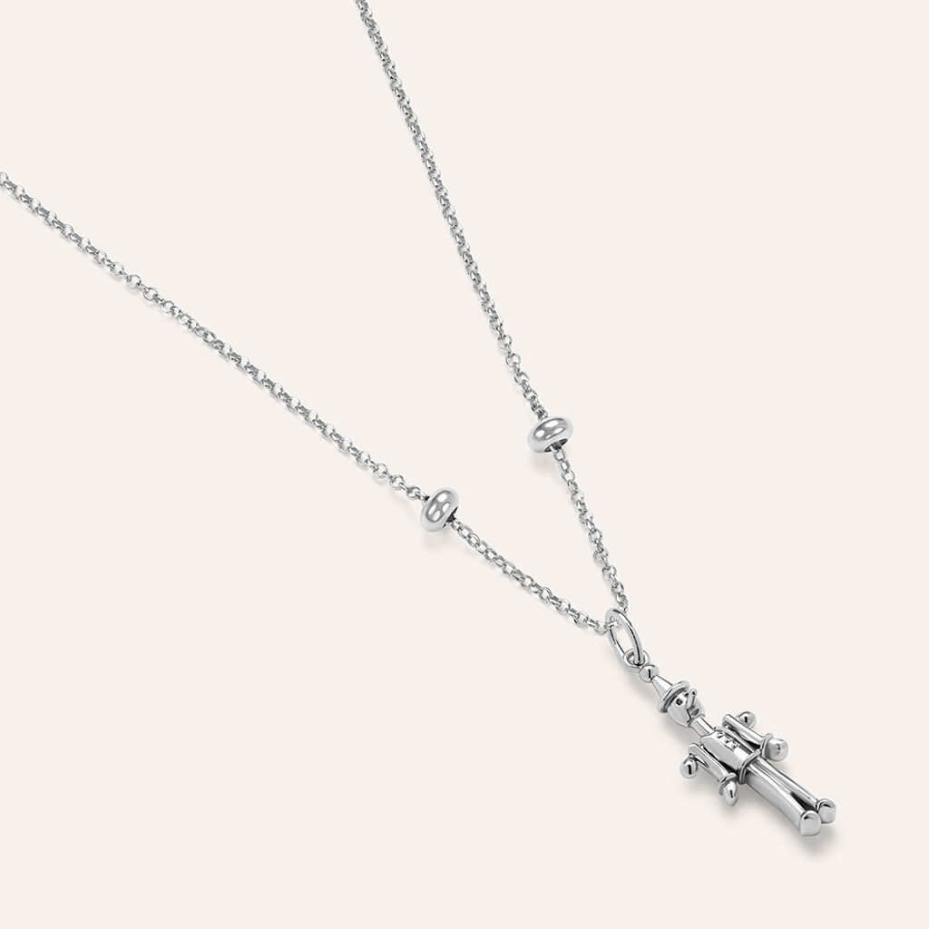Pendente Saluti&Baci Pinocchio Love Beats Argento Rodiato - Ciondoli Donna | Stroili