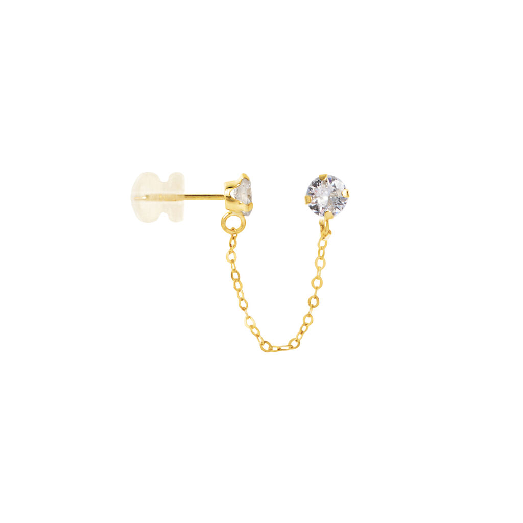 Mono Orecchino Lobo Bon Ton Oro Giallo Cubic Zirconia - Mono Orecchino Donna | Stroili